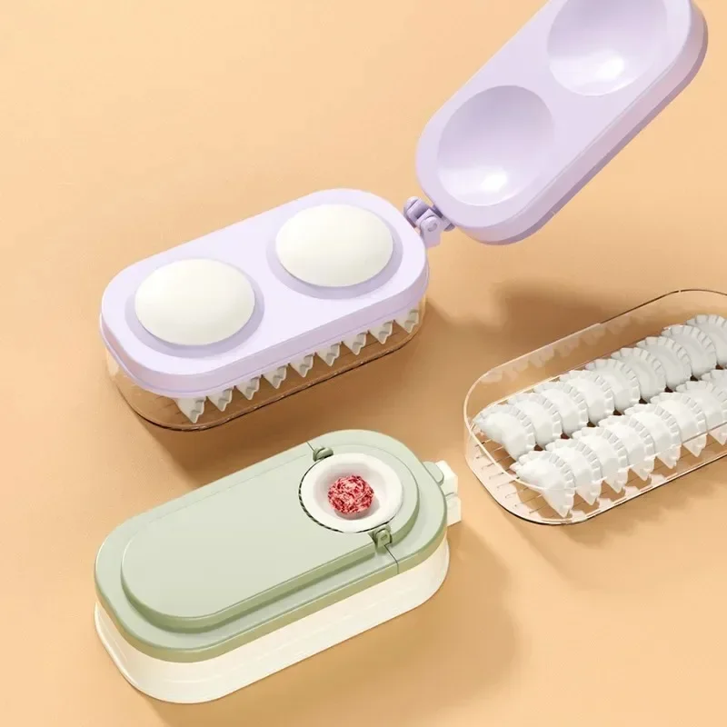 

Dumplings Making Rolling Dough Tools Manual Baking Pastry Accessories Kitchen Household Pressing Mold Dumpling Storage Boxes Ins