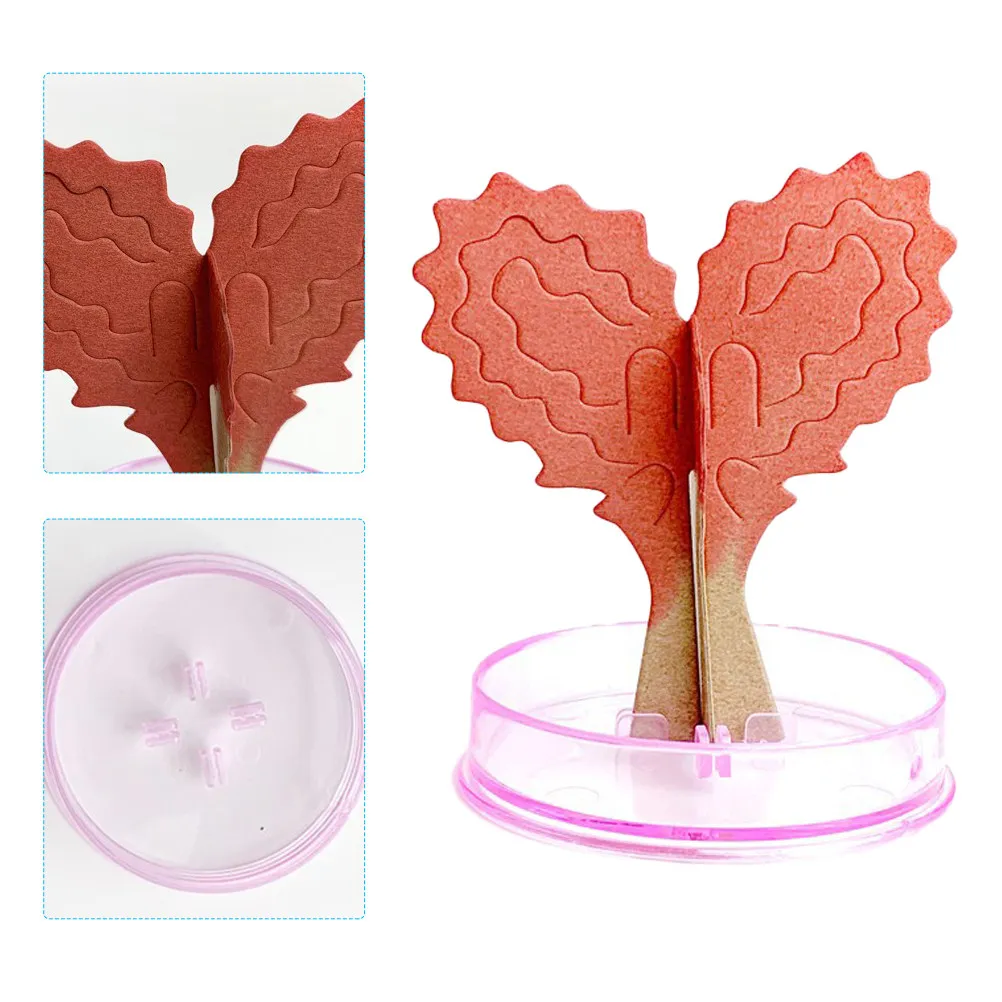 

2Sets Paper Heart-Shaped DIY Blossoming Love Tree Decoration for Kids Couples Home Party Gift Educational Fun