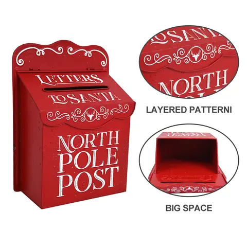 야외 벽걸이 우편함, 금속 농가 우편 장식, 수공예 우편함, 레트로 우편함