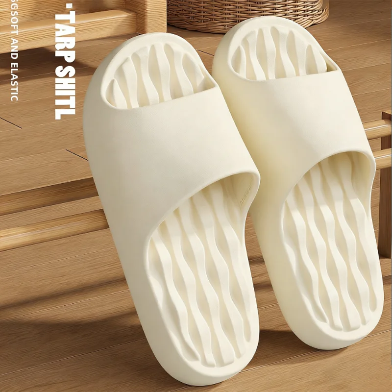 

Thick Sole EVA Massage Slippers for Woman Non Slip Soft Bottom Cloud Women's Sandals 2026 Summer Indoor Outdoor Concise Slides