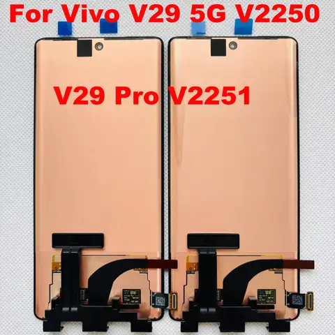 6.78"Original AMOLED 100% Test For Vivo V29 5G V2250 V29 Pro V2251 LCD Display Screen Touch Digitizer For vivo X90 X90 Pro LCD