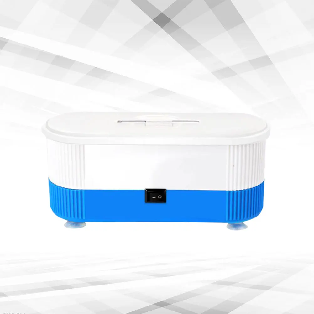 

Portable Automatic Small Jewelry Cleaner Mini Cleaning Machine Blue for Eyeglasses Watches Dental Instruments Jewelry Cleaner