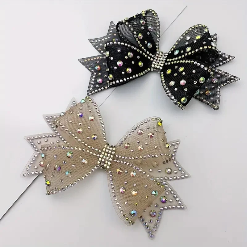 Lazos brillantes para decoración de zapatos, Clips de tacón alto con diamantes de imitación, hebilla desmontable, accesorios de ropa, 1 piezas