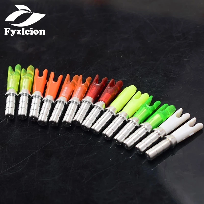 24Pcs/sets Archery L Nock Pins Arrow Aluminum Tail Set forID 4.2mm DIY Rear End Arrow Shaft Compound Recurve Bow Shooting