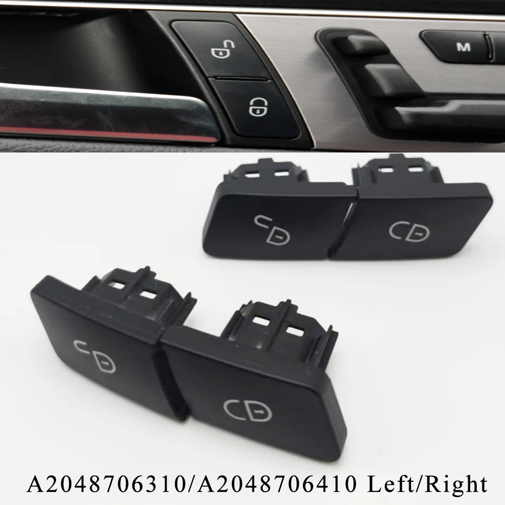 1 Pair 2048706310 2048706410 Front Left Right Door Lock Unlock Switch Buttons For Mercedes Benz C E GLK W204 W212 C207 X204 W177