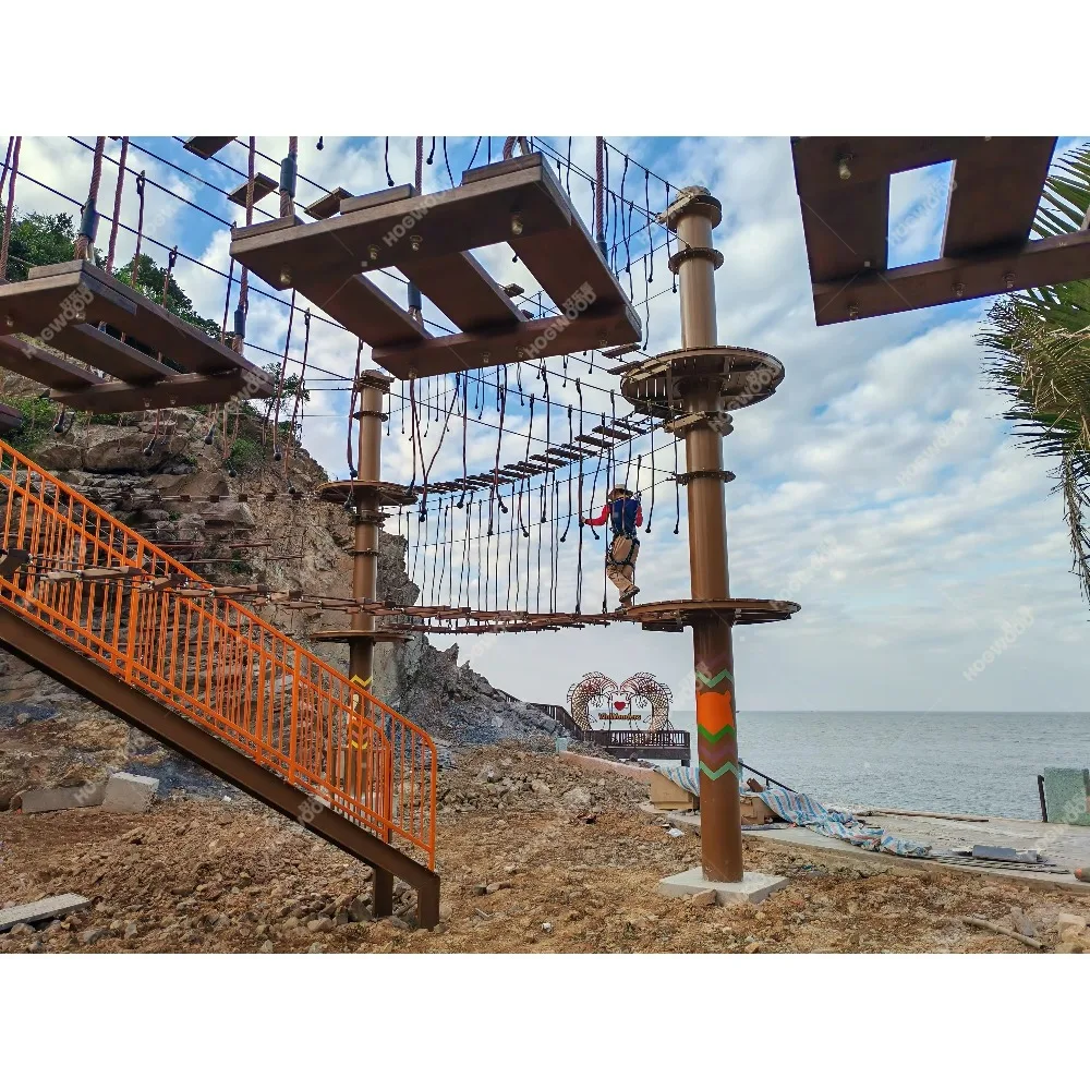 Sicurezza Primo corso di corda per esterni durevole ed ecologico in porcellana certificata e attrezzatura con cerniera con dimensioni personalizzabili