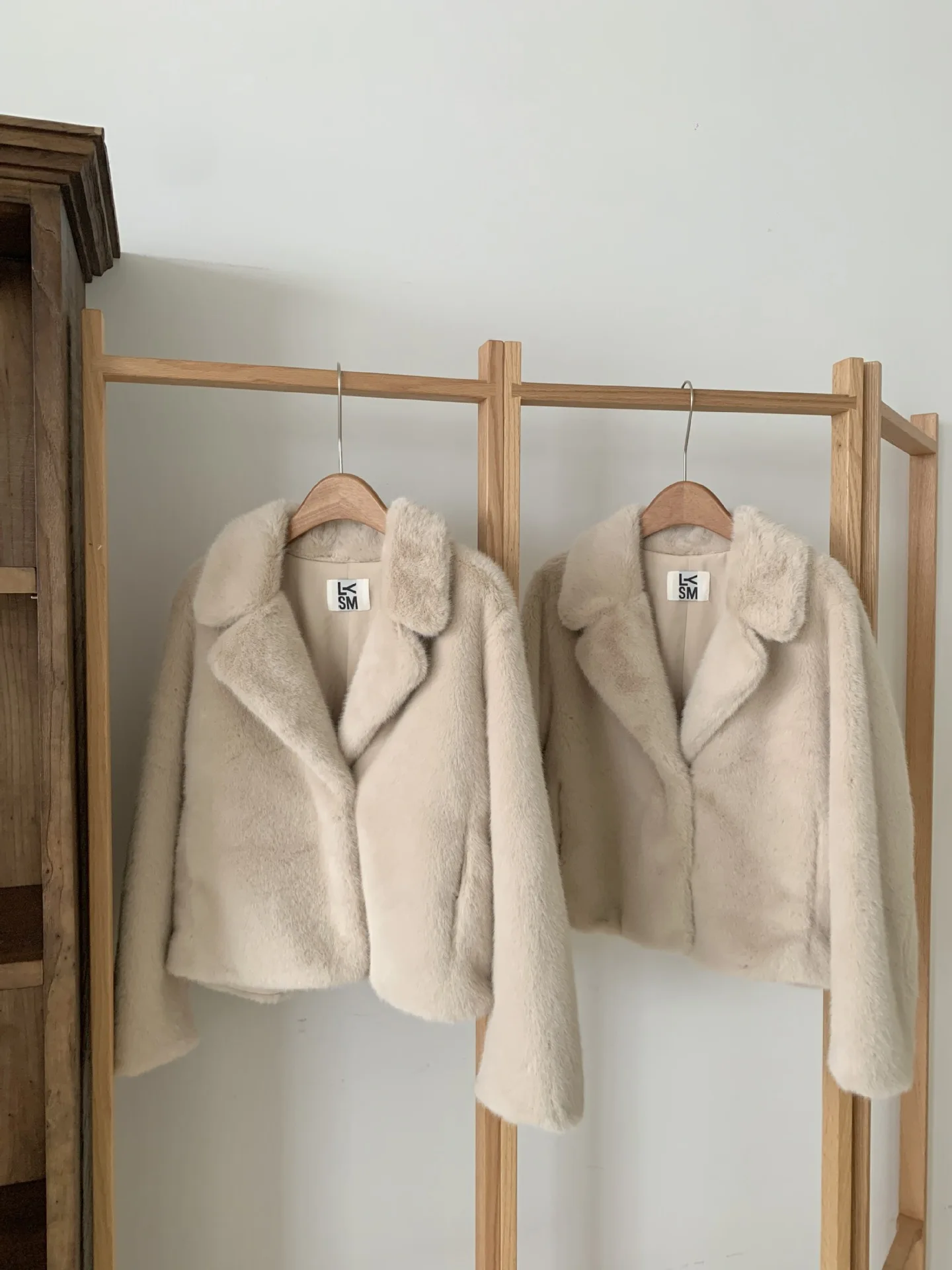 معطف فرو كوري Sle ort للنساء دافئ من Plu Jaet بياقة ملابس خارجية عصرية متعددة الاستخدامات للطقس البارد