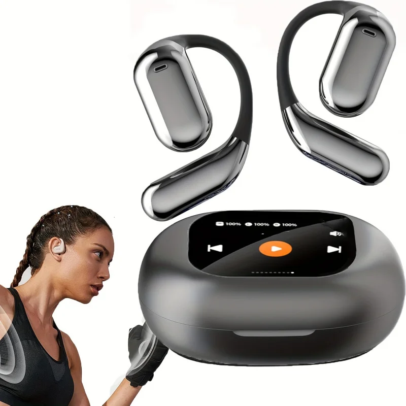 Wireless Headset、Assistant、Large Screen2Inch、ACSWireless earphones-Sound Quality，Sports Game Opening Design，