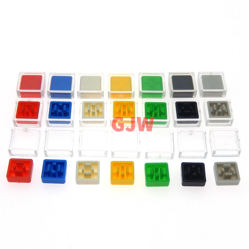 50Pcs A66  Color Square Tactile Switch Button Caps Hat For 6*6*7.3mm Square Head Cap Square Transparent ABS Set Kit