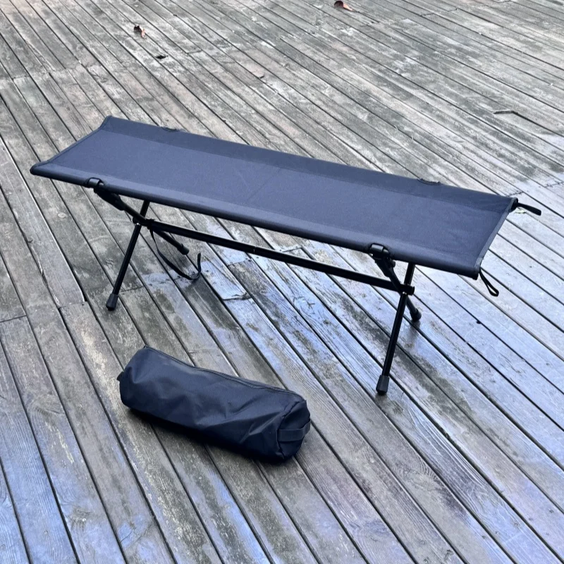 Collapsible Double Aluminum Alloy Folding Stool Camping Chair Long Stool Outdoor Picnic Portable Beach Chair Lightweight