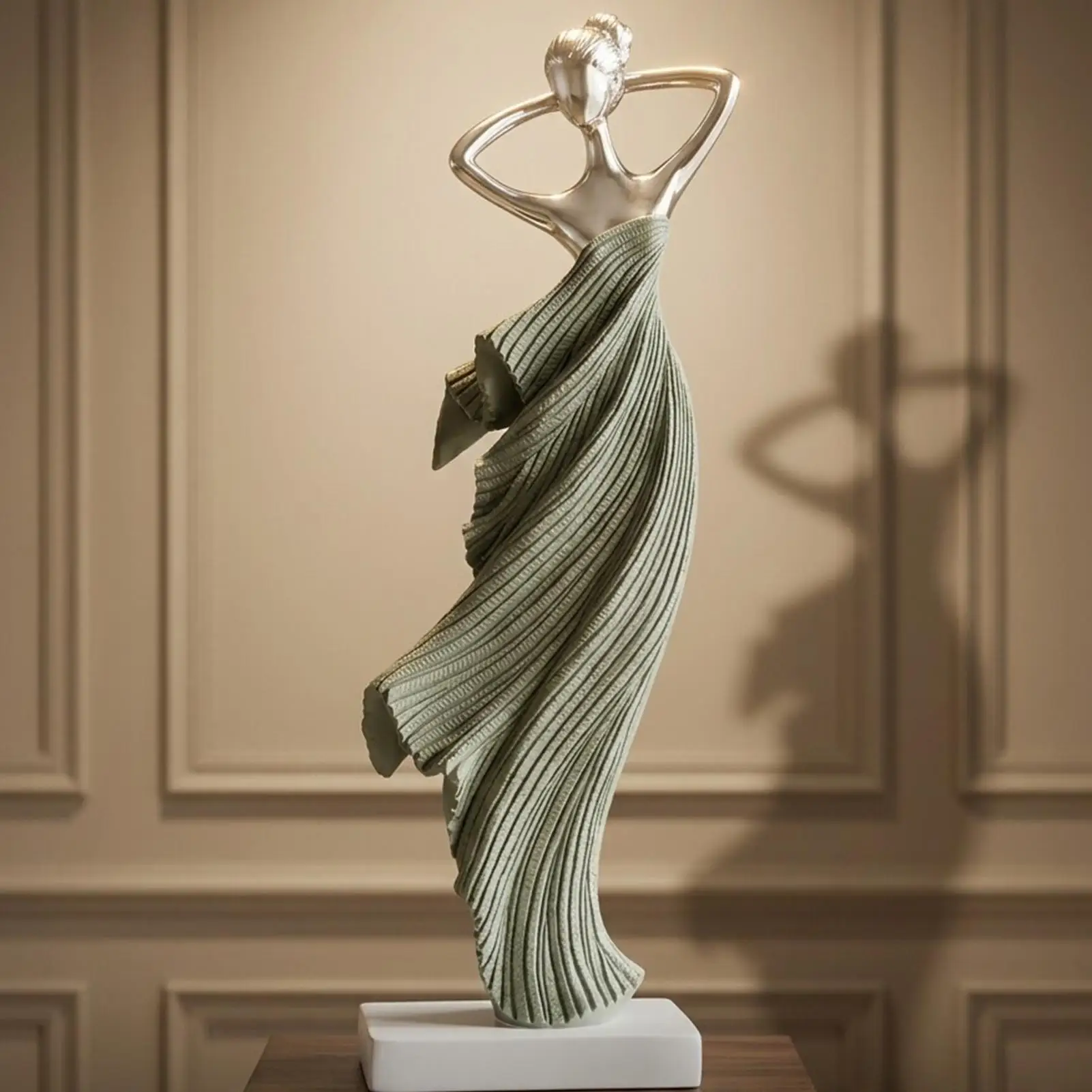 Abstract Dancer Figurine Resin Art Sculpture Aesthetic Home Decor French Style Abstract Dancer Sculpture for Home Decor