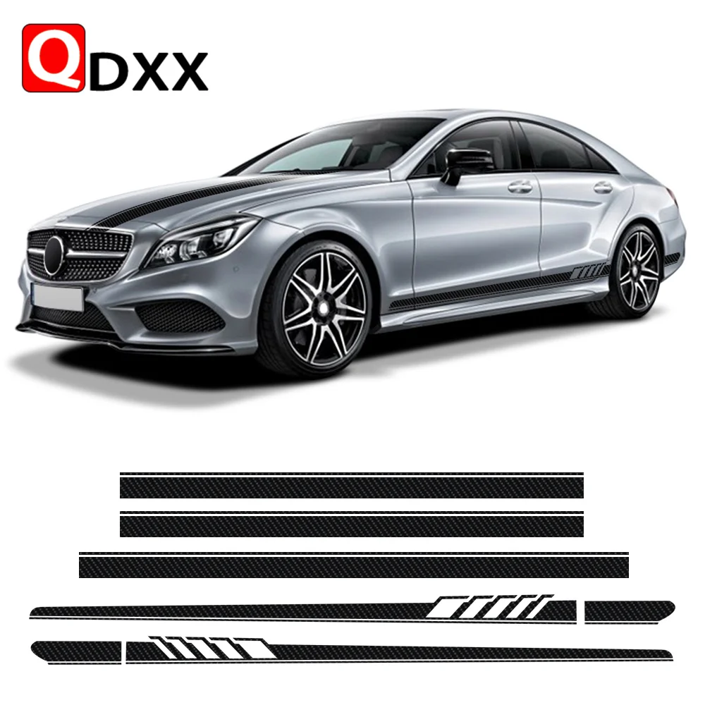 

Наклейка на юбку с боковыми полосками Edition для Mercedes Benz CLS Class W219 C219 W218 C218 X218 C257 CLS63 AMG, аксессуары