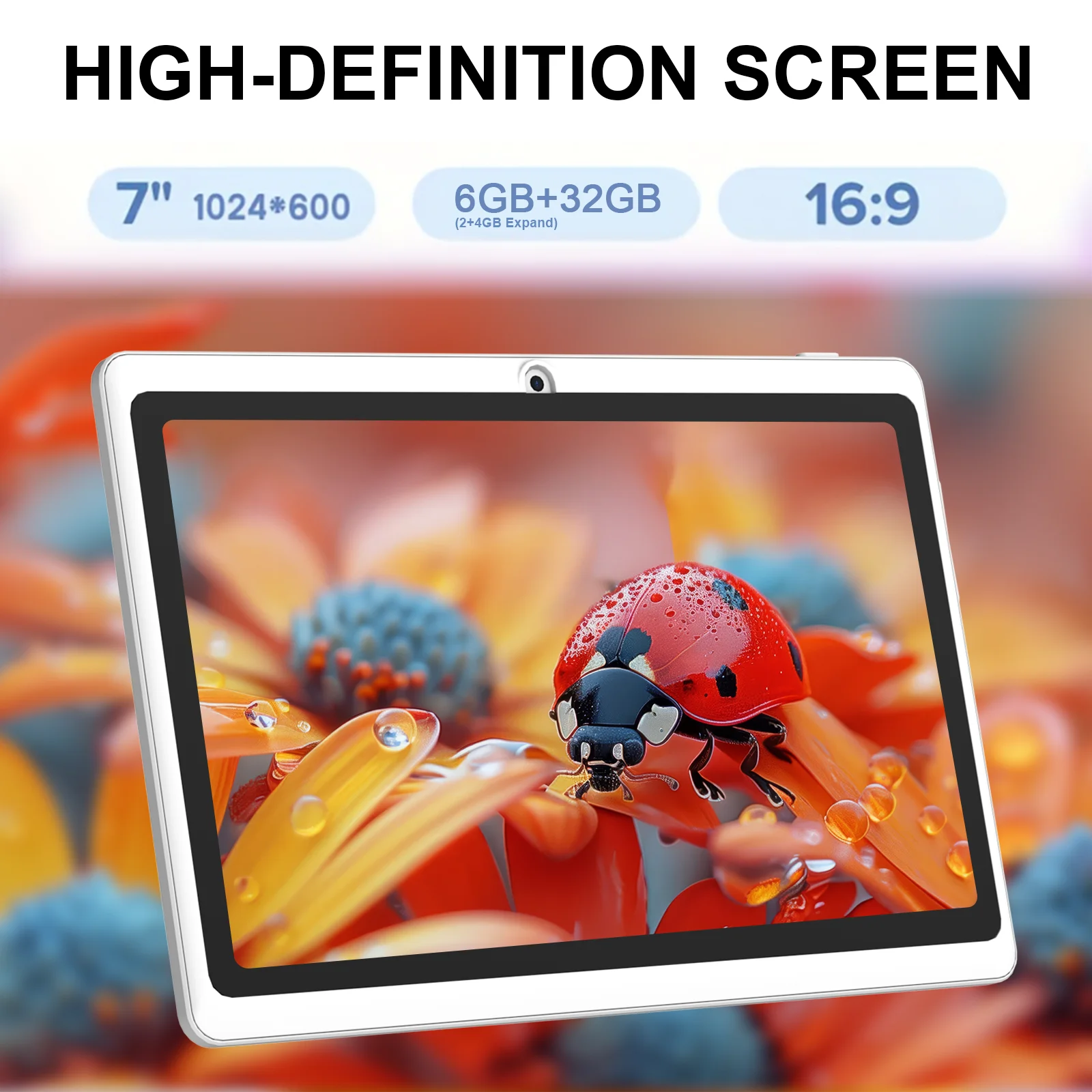 2026 Global Version 7 Inch 4G WiFi Kids' Tablet Quad Core 2GB RAM 32GB ROM Dual Cameras Children's Gifts Tablets Android 11