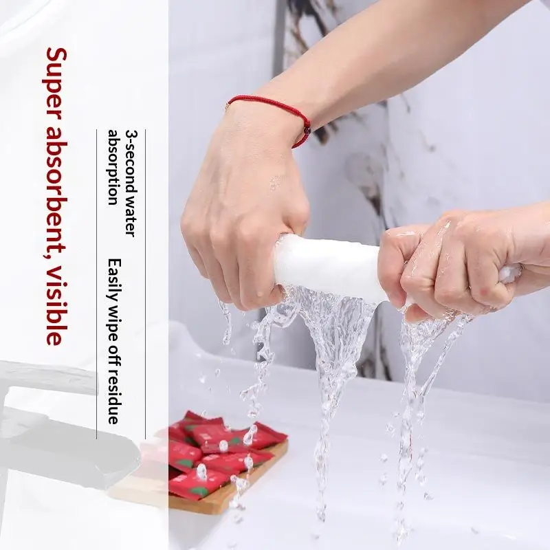 Disposable Compressed Towel Lint Free No Fluorescent Agent 5/20PCS Thick Soft for Travel Hotel Outdoor Picnic Use