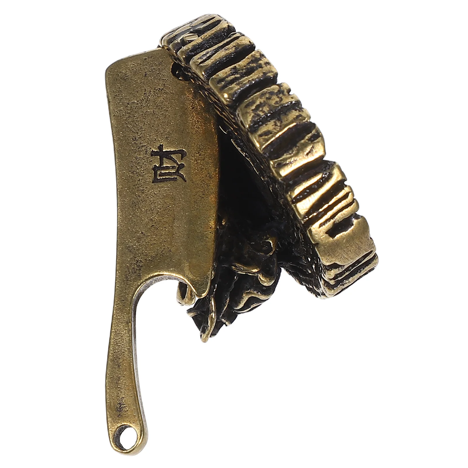 

Solid Brass Mini Chopping Board Versatile Decor Ideal for Bedroom Study Living Room Hotel Library Decor Miniature Brass Figurine