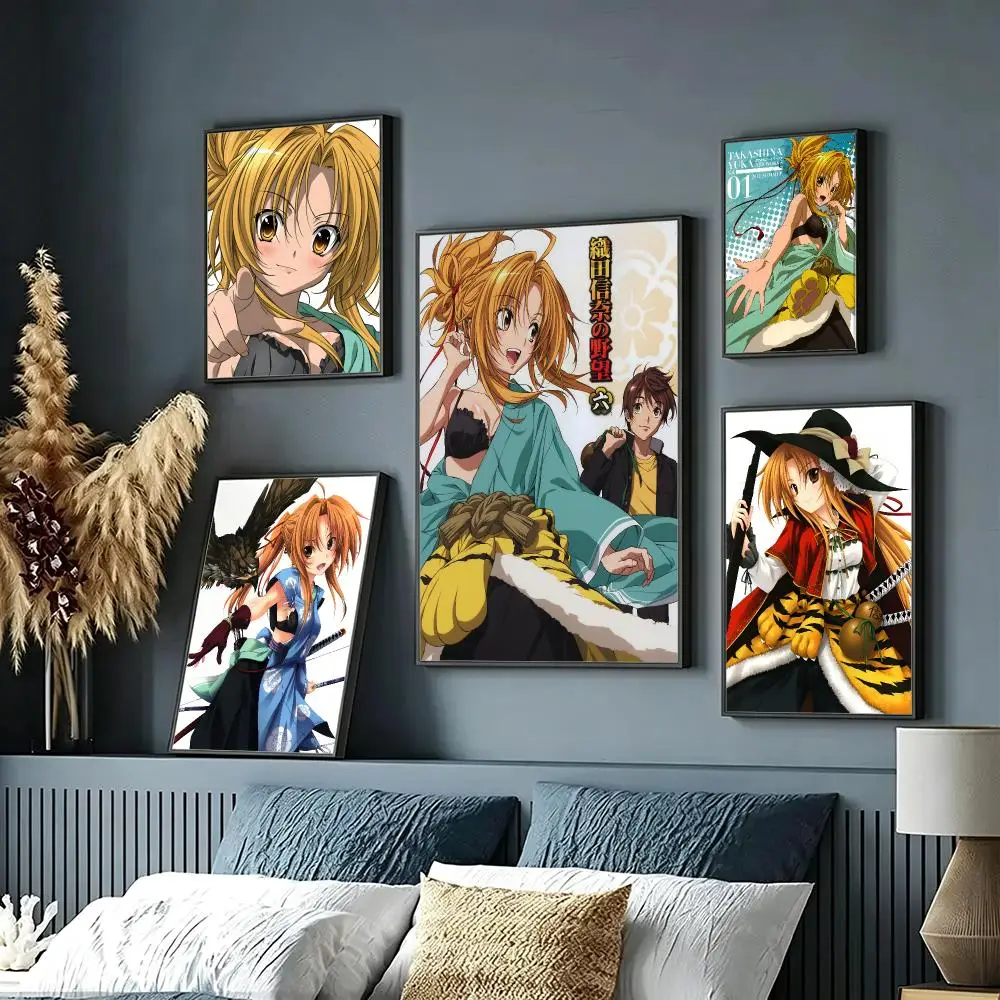 anime The Ambition of Oda Nobuna Poster Wall Posters Art Print HD Print Self-Adhesive Waterproof Wall Stickers Room Decoration