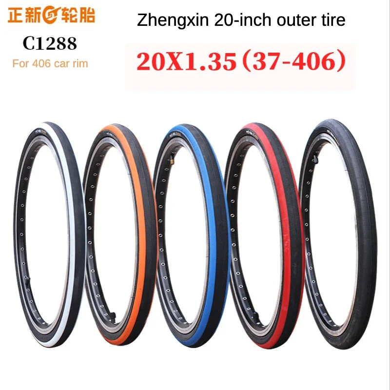 CST Zhengxin 20*1.35 Bicycle Outer Tire Folding Bicycle Tire 20-Inch Bicycle Motocross Bald Tire 406 Rim