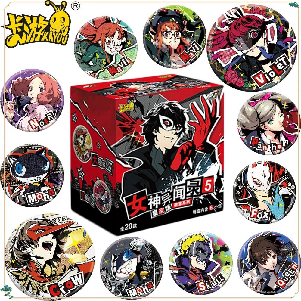

Kayou Original Persona 5 Creative Cartoon Anime Celebrity Periphery Badge Cosplay Props Collection Brooches Kids Hobbies Gifts