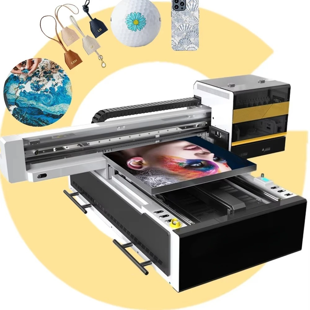 Apollo69v 6090, широкоформатный УФ-планшетный принтер A1 для цилиндрической печатной машины с мячом для гольфа Mquina De Impresin Digital