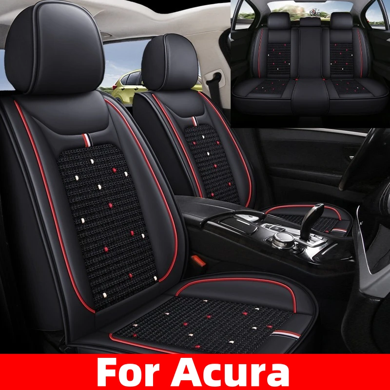 

Для Acura TSX RLX ZDX чехол на автомобильное сиденье из искусственной кожи, дышащий чехол на сиденье из ледяного шелка, водонепроницаемый и износостойкий