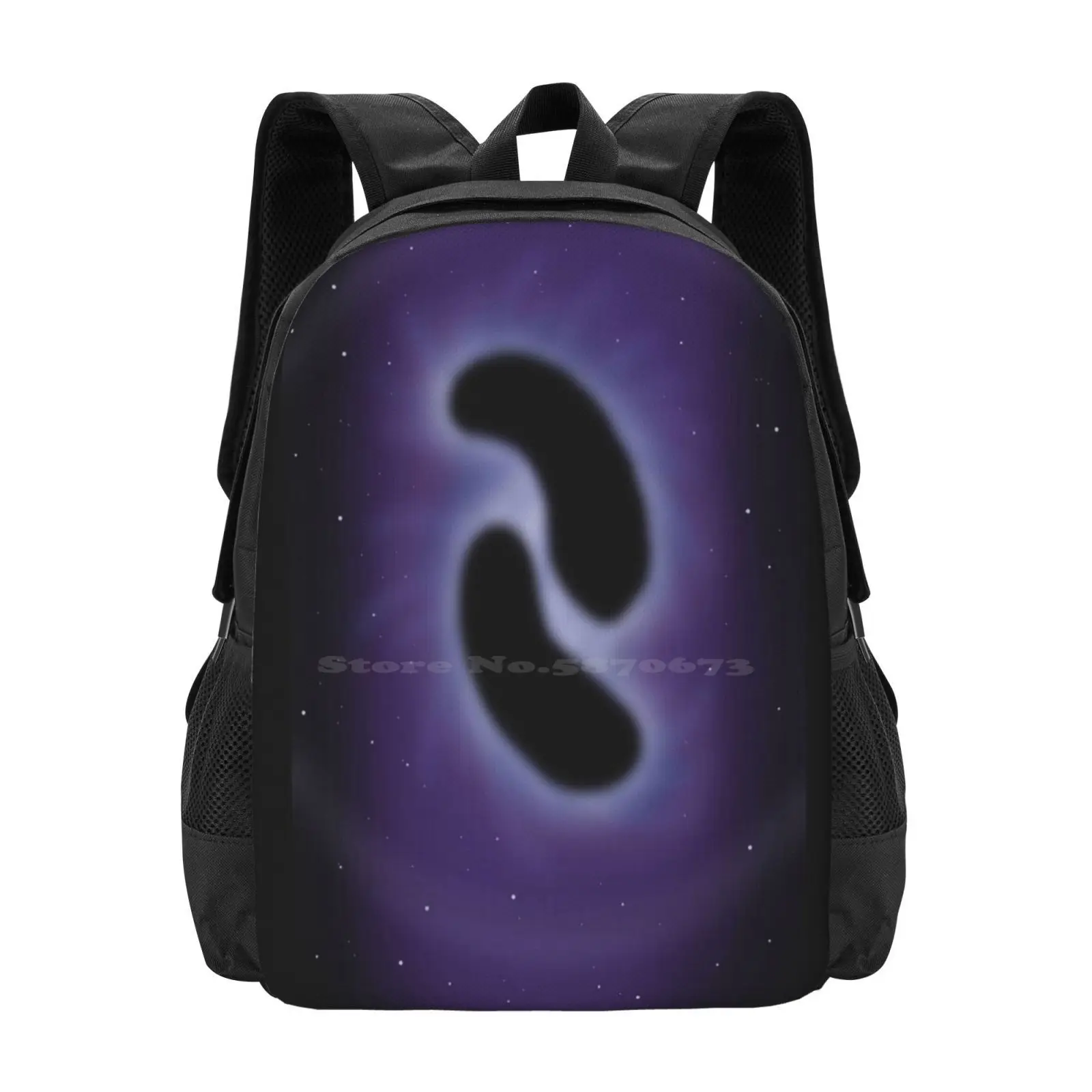 Colliding Black Holes Pattern Design Bagpack School Bags Black Hole Space Stars Universe Cosmic Cosmos Galaxy