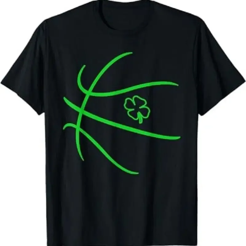 St Patricks day Shamrock lucky Basketball Irish boys men T Shirt