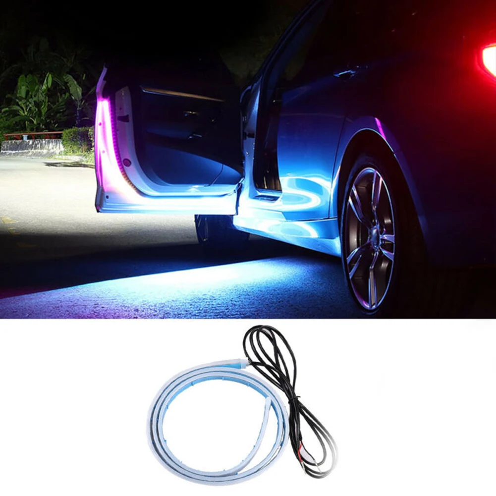 RGB Car Door Opening  Strip Light Flashing Flowing Anti-Collision Safety Automotive LED Light Multipurpose Car Door Light Strip