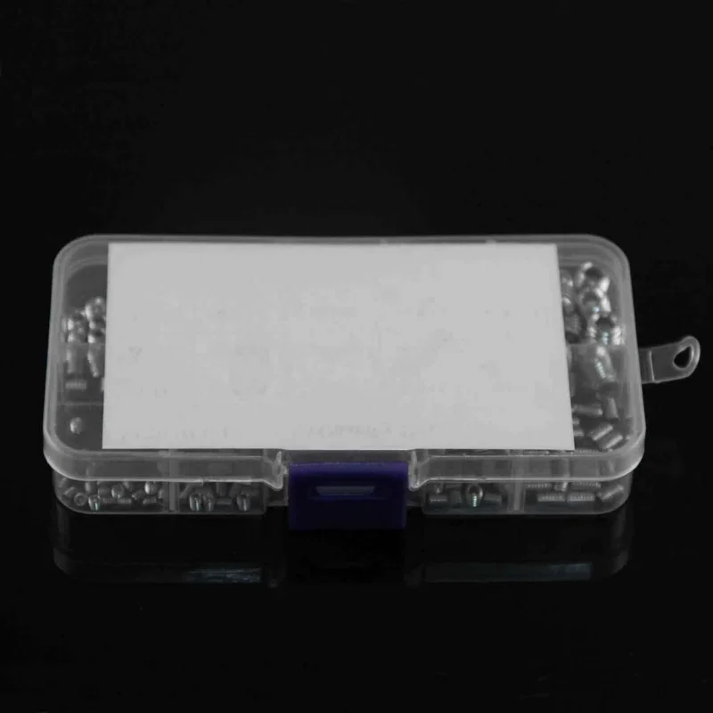 220 Stuks Rvs Allen Head Socket Hex Set Grub Schroeven Assortiment Kit Cup Punt Grub Bolt Schroef