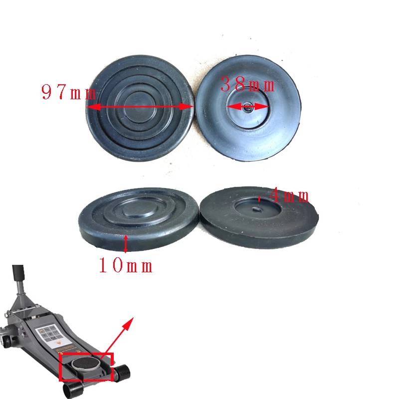 Universal Car Lift Jack Stand Rubber Pads Floor Slotted Car Jack Rubber Pad Frame Protector Adapter Jacking Tool