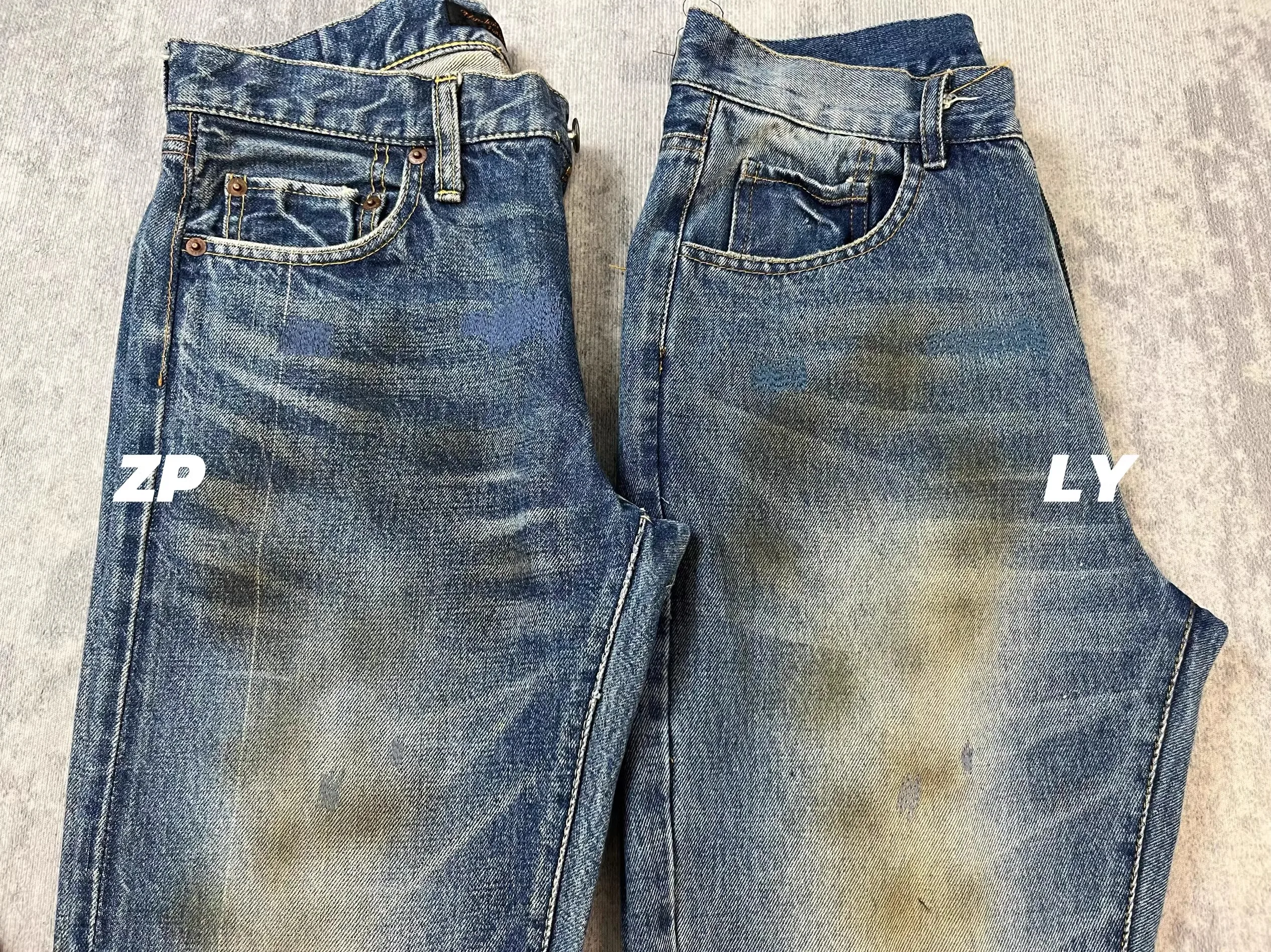 العلامة التجارية الجديدة Undercover شخصيات متعددة تناسب مستقيم بانت الجينز القطن الدنيم السراويل الراحة جينز غير رسمي حجم 1 2 3 # N189 #6