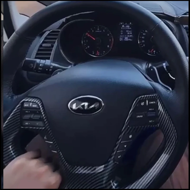

Car Styling For KIA Cerato 2014-2017 K3 Steering Wheel Control Button Cover Decorative Frame Trim Auto Parts Accessories