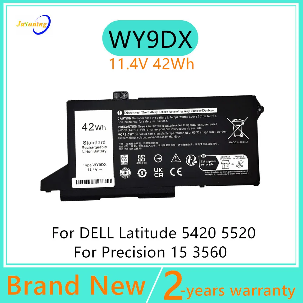 WY9DX Laptop Battery For Dell Latitude 14 5420 5520 Precision 15 3560 series P137G P104F 01K2CF 075X16 0WK3F1 0M3KCN