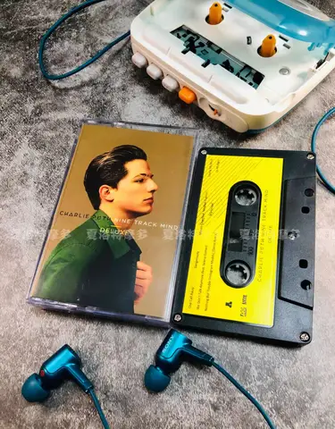 Charlie Puth 음악 테이프 나인 트랙, 코스프레 카세트 사운드트랙 박스, 자동차 워크맨 테이프 소품 파티 음악