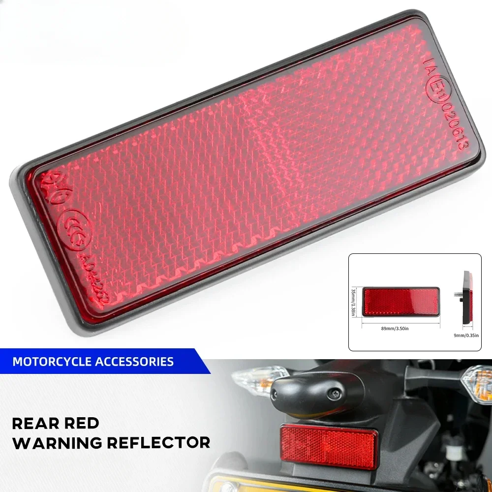 

Universal Motorcycle Warning Board Motorcycle Rectangular Reflector Warning Reflector Motorcycle Rear Fender Reflective Sticker