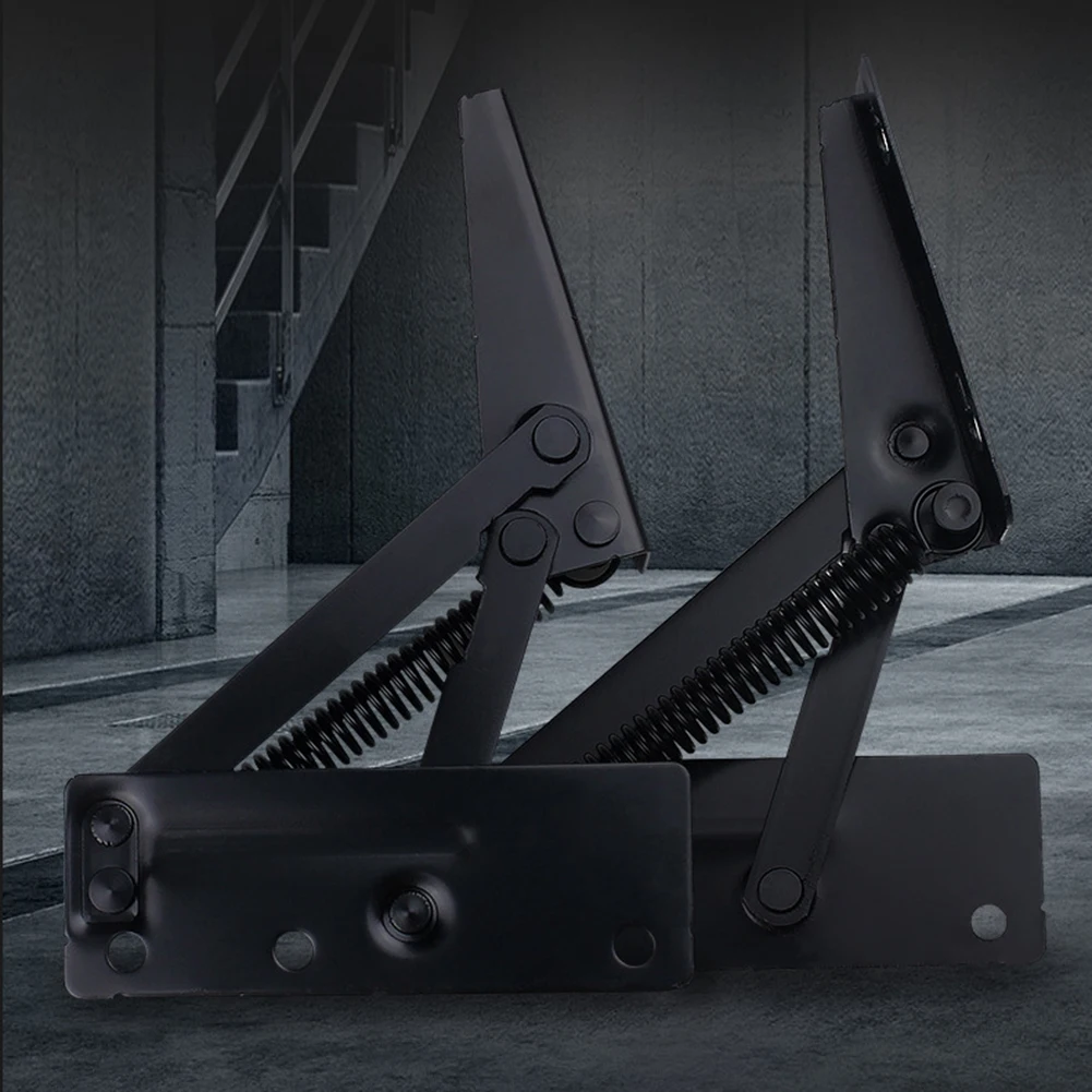 2개 실용적인 도어 힌지 캐비닛 도어 소파 침대 지지 댐퍼 버퍼 실용적인 스프링 힌지 홈 액세서리