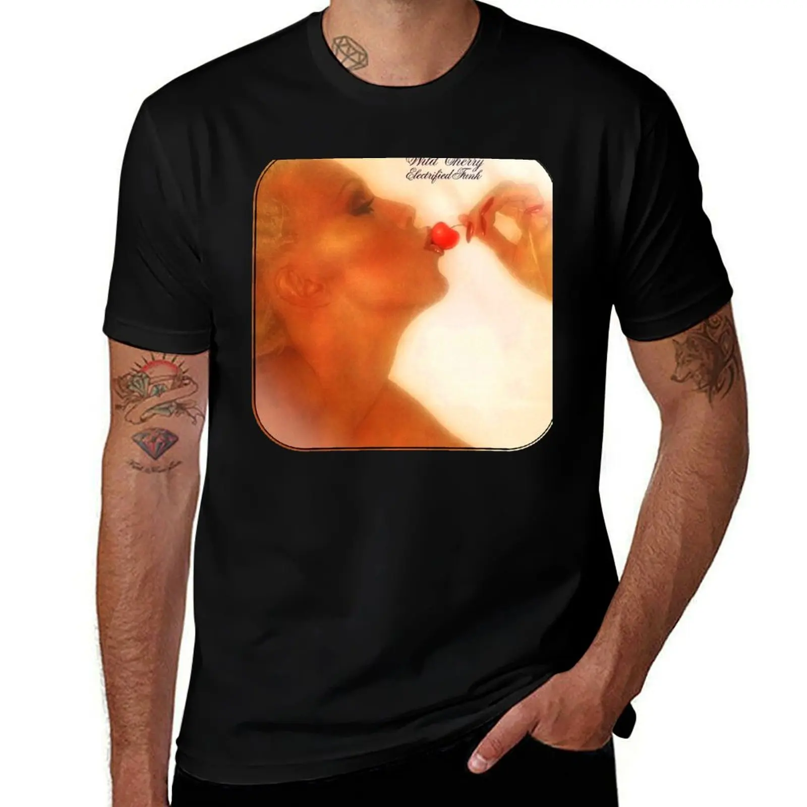 Electrified Funk. T-Shirt Basic Plain Short Sleeve Crew Neck Tee T-Shirt
