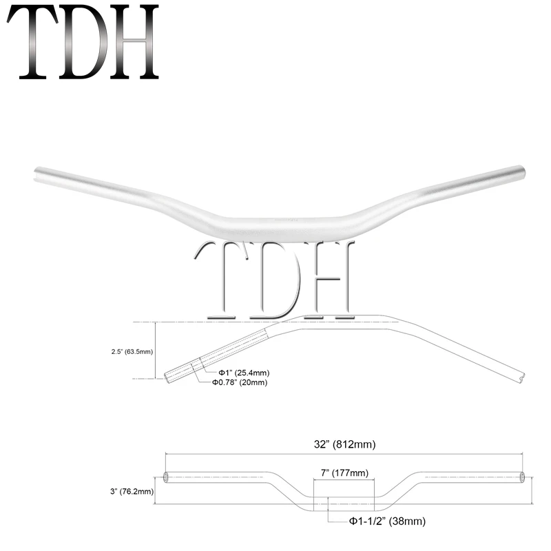 Moto 1 "25Mm 28Mm 32Mm 38Mm Handle Bar Cnc Billet Tracker Stuur Pullback Bars Voor harley Sportster XL883 XL1200 Xl 883 Dyna - afbeelding 1