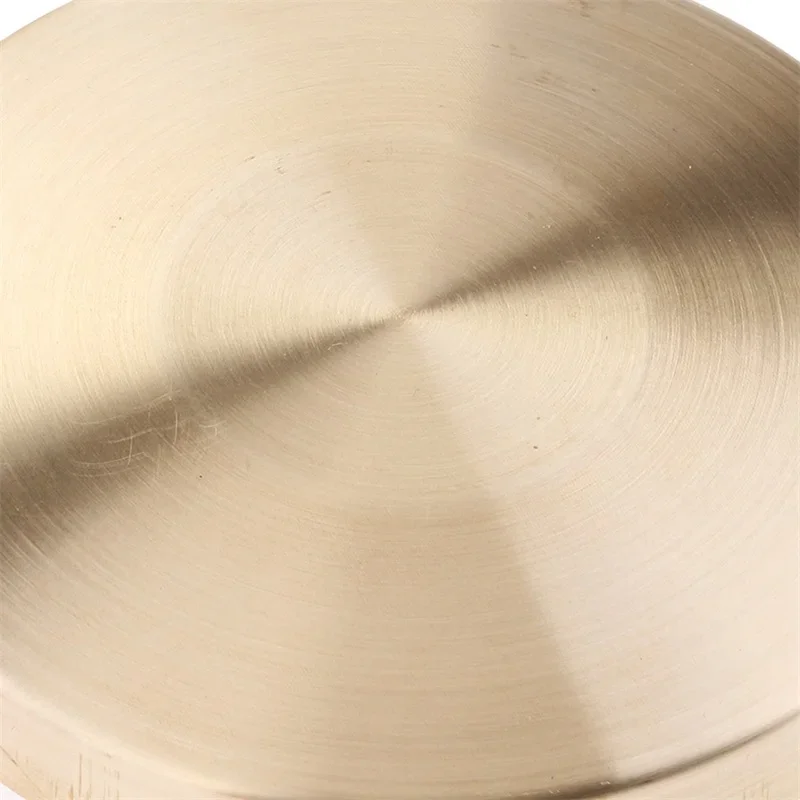 -tambor de platillos de cobre para niños, Mini Gong de mano de 4 pulgadas, tambor con palo de madera, percusión de ópera, juguete, instrumento Musical tradicional