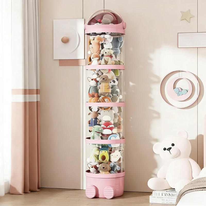 

Clear Plastic Toy Storage & Display Box with Lid - Versatile Organizer for Kids' Toys, Collectibles, and Home Decor Display