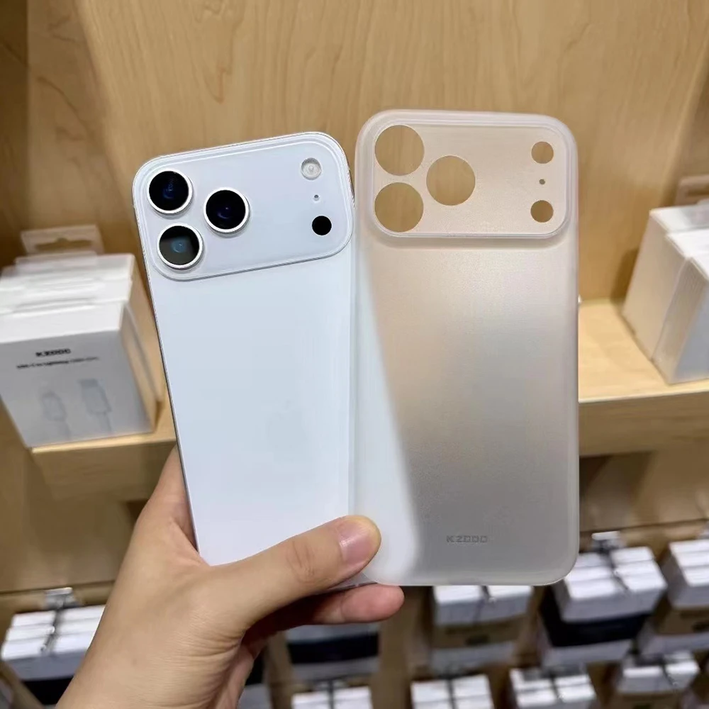 KZDOO 0,3MM Ultra-cienkie Matowe Etui na Telefon do iPhone 17Air 17 18Pro 17 18Pro Max Obsługuje Bezprzewodowe Ładowanie Odporność na Odciski Palców — zdjęcie produktu 5