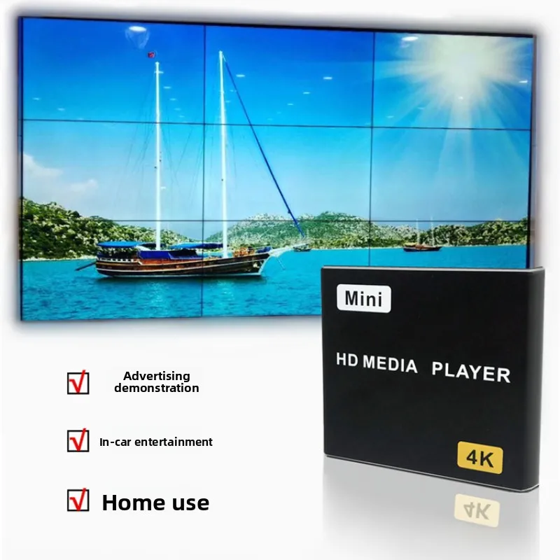 

Миниатюрный портативный медиаплеер с поддержкой 4K Full HD 1080P, USB-накопителей, SD-карт, HDD, MKV, H.264, для телевизоров с HD-совместимым AV-входом