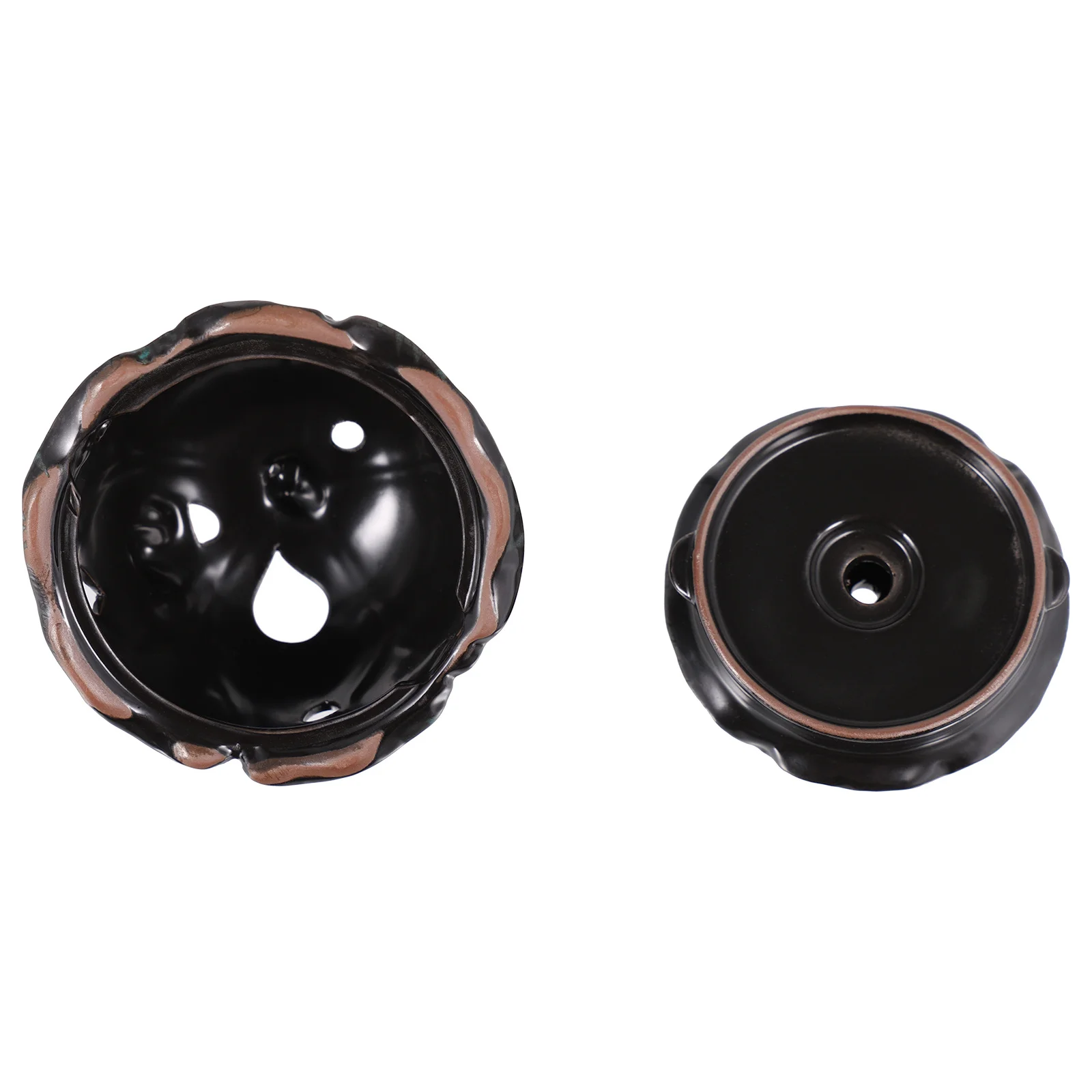 

1pc Backflow Incense Burner Ceramic Censer Hanging Design Creative Home Decor For Bedroom Yoga Studio Sauna Green