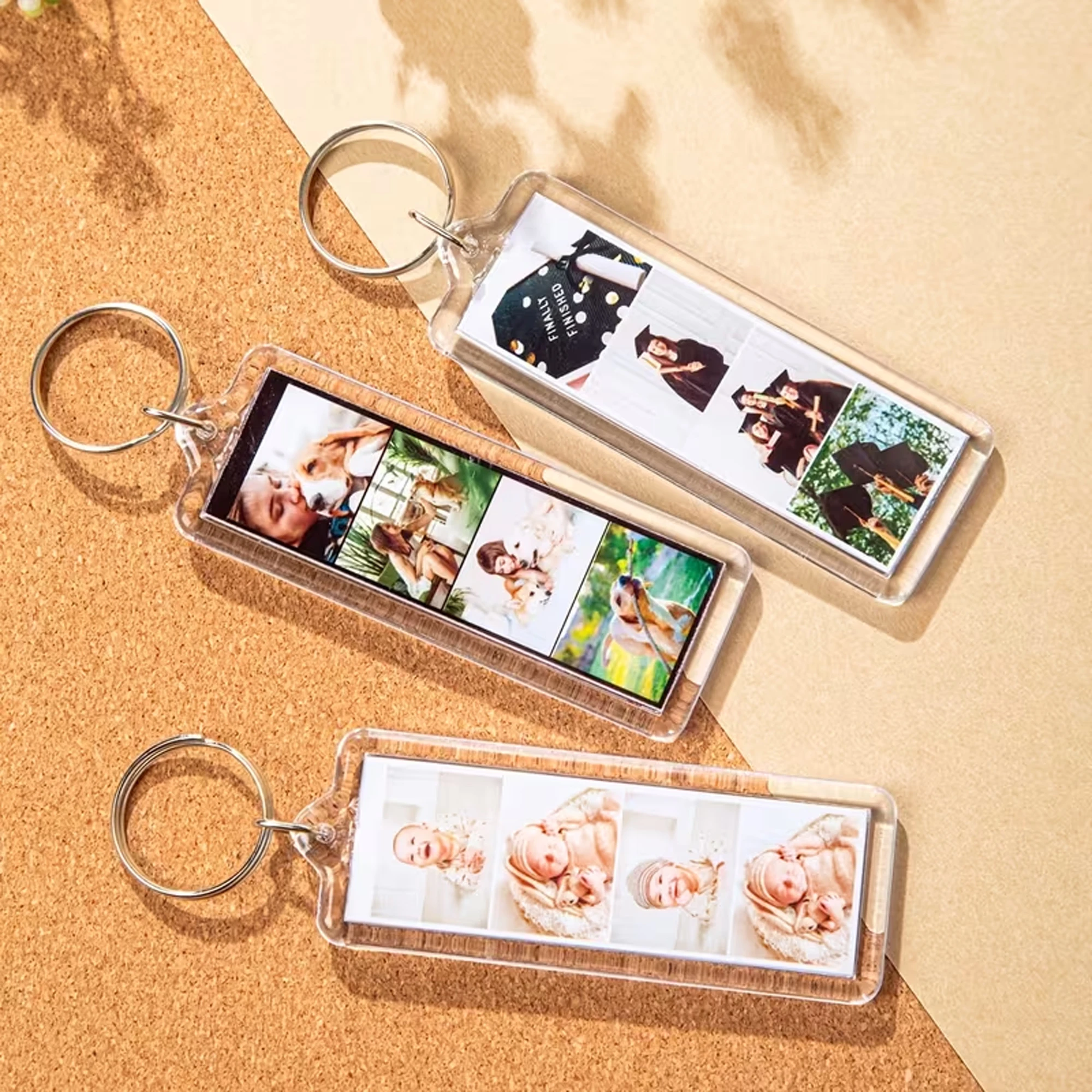 Personalized Custom Photo Keychain, Creative Acrylic Design