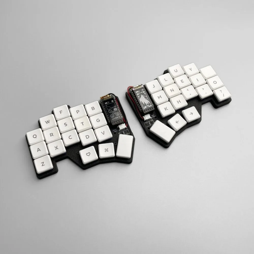 36keys Wireless Bluetooth Split Keyboard ZMK Firmware Low Profile Gateon Switch Mini Keyboard VibeCoding Shortcut Key Teclado