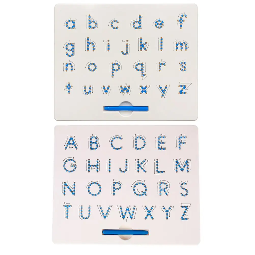 

Letter Board Kids Educational Alphabet Sketchpad Early Learning Blue Child Steel Writing Drawing Erasable