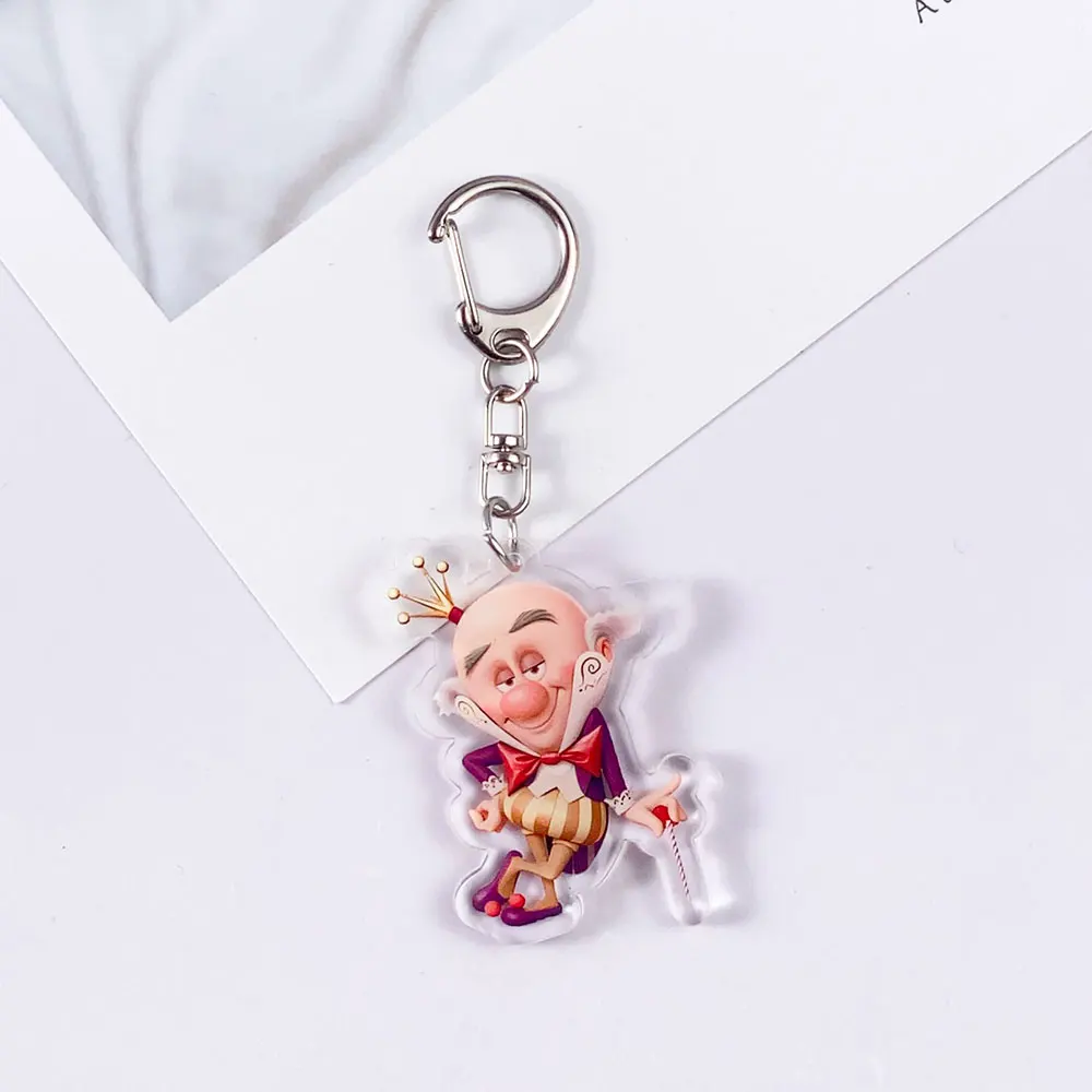 ديزني حطام-It رالف حطام رالف لطيف سلسلة مفاتيح مصنوعة من الأكريليك اكسسوارات حقيبة سحرية على ظهره قلادة حلقة رئيسية هدايا للأصدقاء #5