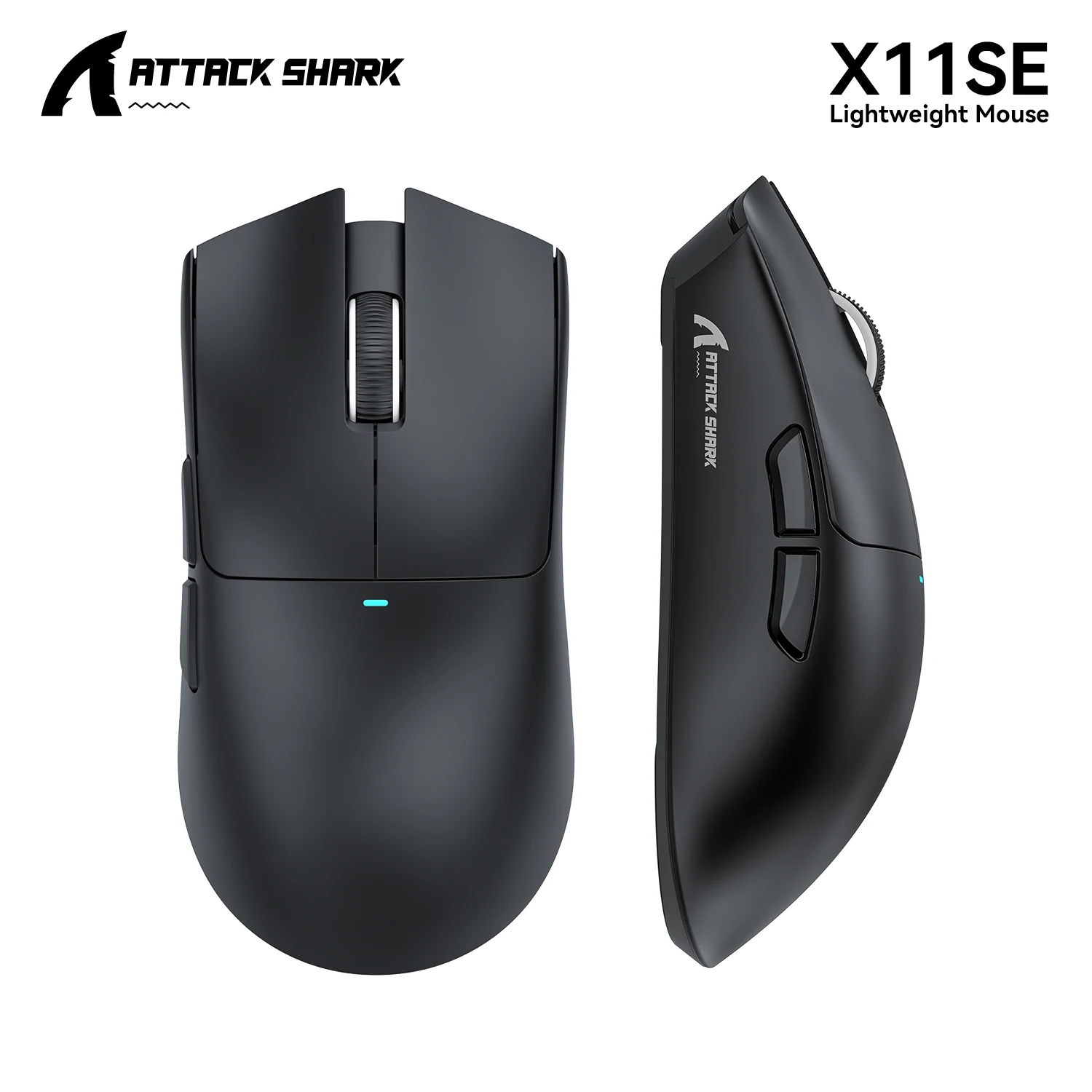 Souris de jeu sans fil Attack Shark X11 X11SE, 1000 Hz, souris optique RGB 2.4G, 16000 DPI, souris d'ordinateur ergonomique pour PC portable Mac