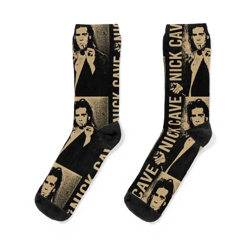 

Nick Cave And The Bad Seeds Signature Music Band Socks essential designer moving stockings cute Socks Female Men's