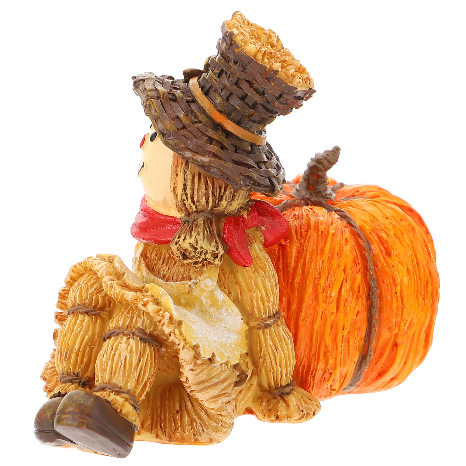

1Pcs Resin Scarecrow Pumpkin Decoration Thanksgiving Party Decor Fall Desktop Ornament Artificial Pumpkins Figurine