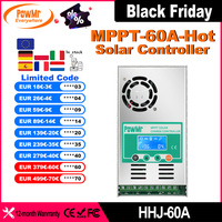 PowMr 60A MPPT Solar Charge Controller Work for 12V 24V 36V 48V Lithium Lead Acid Battery With LCD Display Max PV 160VDC Input